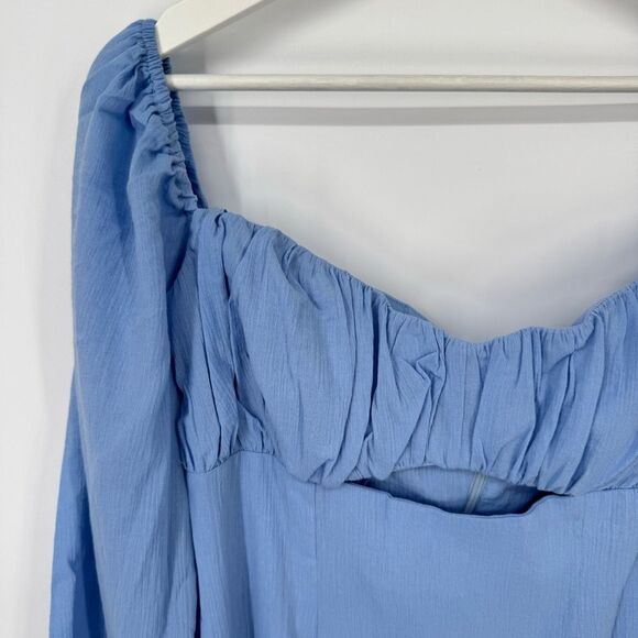 Free People x RUMER Camille Mini Dress Blue Small NWT‎ - Picture 4 of 10